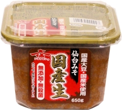 国産原料無添加仙台みそ　650g