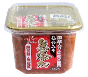 国産原料無添加仙台みそ　650g